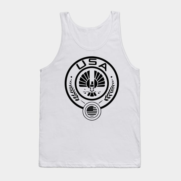 USA Hunger Games Tank Top by maya-reinstein